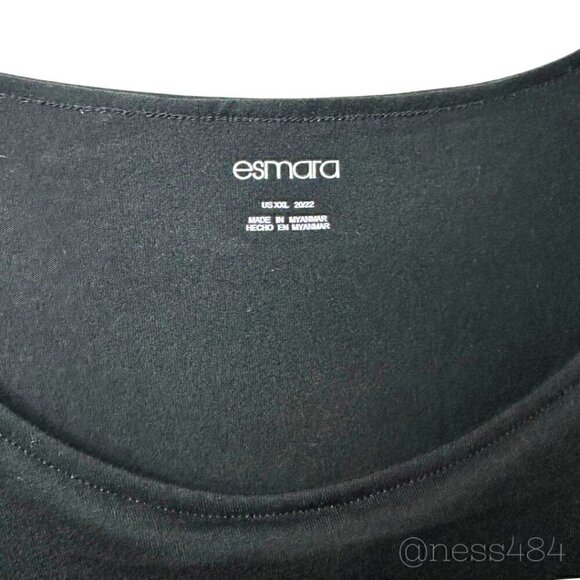 Plus Size Black Maxi Dress w/Slits Size 2XL - Picture 3 of 6